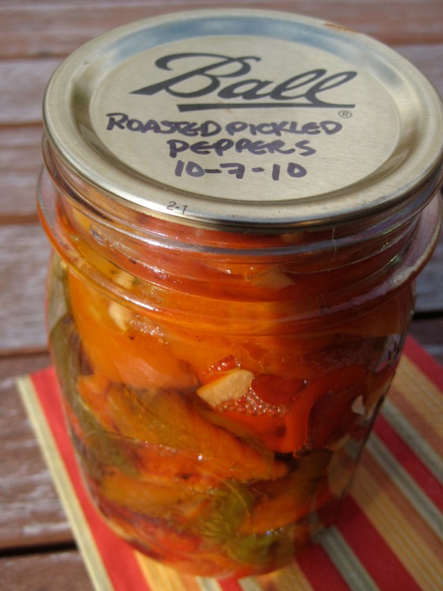 pickled roasted peppers